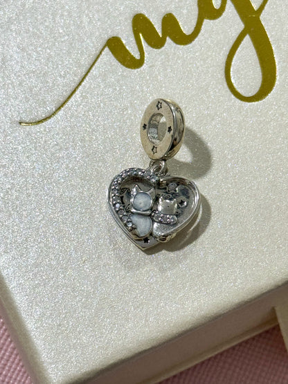 CORAZÓN COLGANTE CON GATO